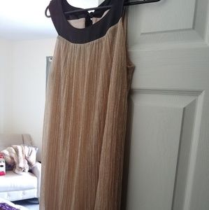 Gold shimmer dress